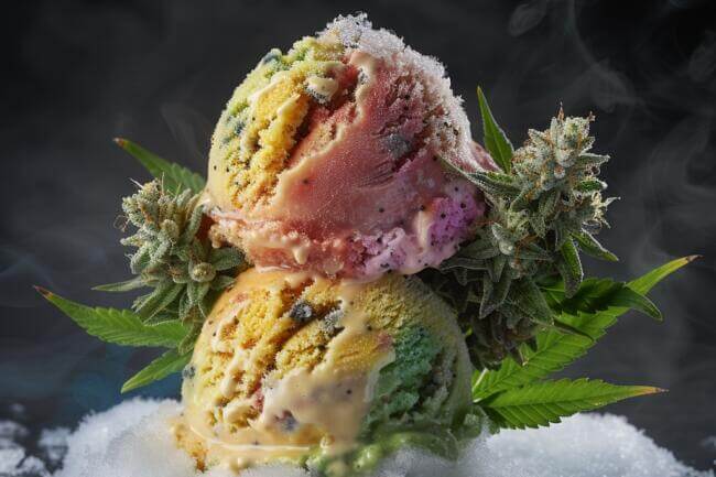 Cannabis Strain Ice Cream Gelato THCa 